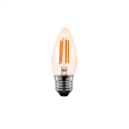 Nordecor Lâmpada vela Filamento C35
