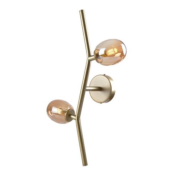UsinaDesign Arandela Olive Dourado com Âmbar